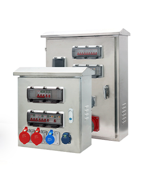 Caja de Distribución de Enchufes de Acero Inoxidable PHLTD, Caja de Distribución de Energía a Prueba de Agua y Polvo de Grado Industrial, Adecuada para el Suministro de Energía en Fábricas y Exteriores